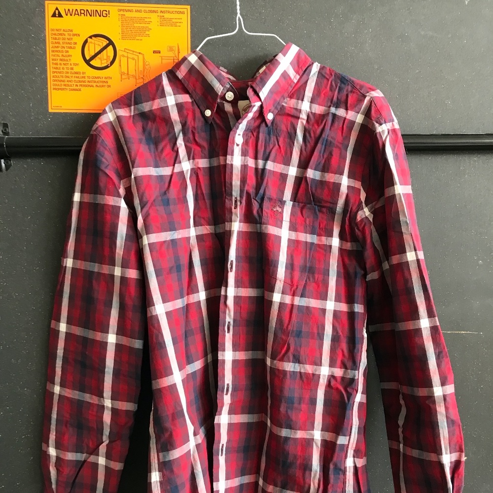 Red Brooks Brothers Flannel
